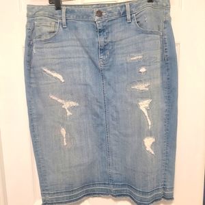 Lane Bryant Denim Skirt